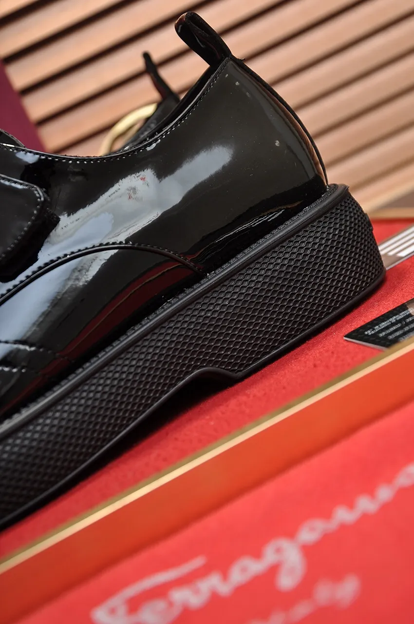 Men's shoes 💰720💶 [Ferragamo/Ferragamo] The latest model in the counter. Original imported open-sided high-quality cowhide hand-woven + imported 🐂 cowhide + original luxury metal buckle + original combination outsole. Comparison without pressure 38--45 (45 custom-made)